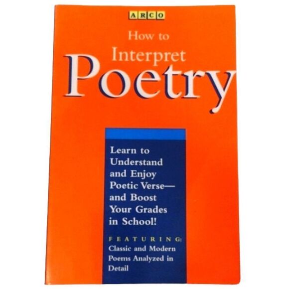 Softcover Book How to Interpret Poetry by Laurie E. Rozakis Ph.D. MacMillan 1995 - Picture 1 of 5